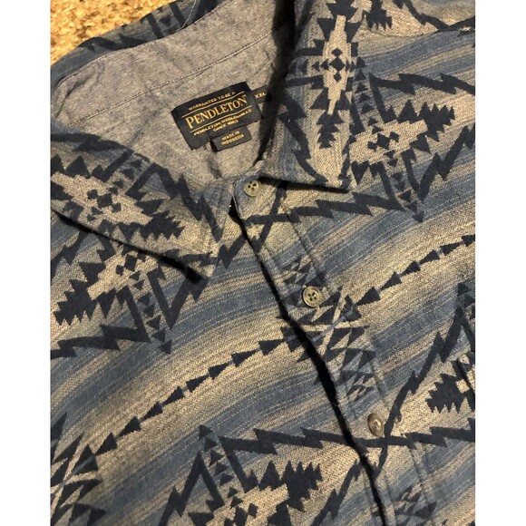 Pendleton Aztec Button Down Long Sleeve Shirt Jacket 100% Wool Men's Size XXL - Picture 4 of 9
